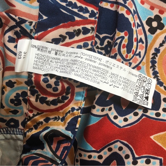 Paisley Print Wide-Leg Pants - Picture 8 of 10